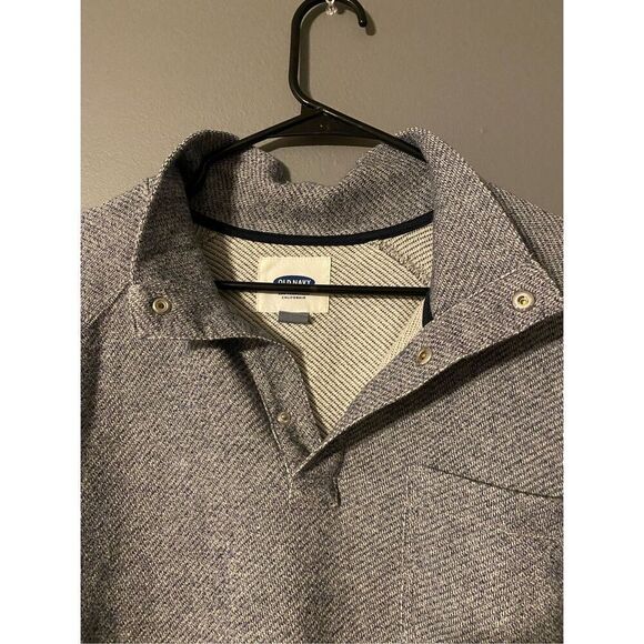Old Navy Gray Quarter Button Up Sweater Size XL - Picture 6 of 8